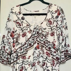 Max Studio London Ruffled Shift Dress